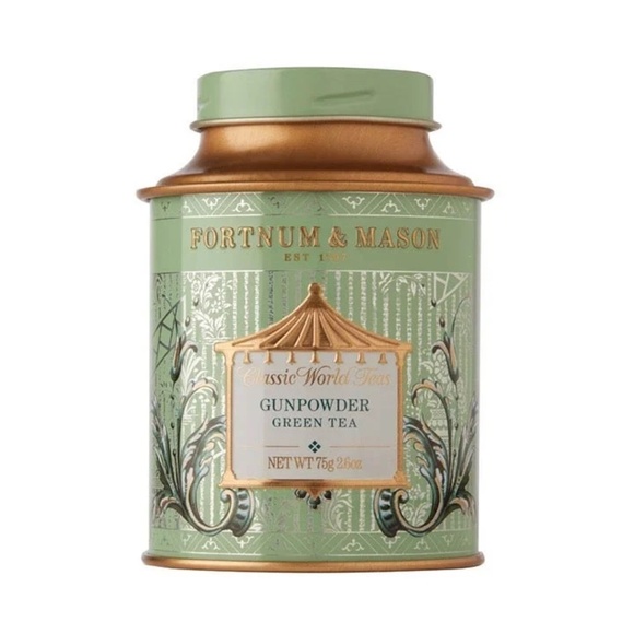Fortnum & Mason Gunpowder 75g Loose Leaf Empty Tea Storage Tin - Picture 2 of 2